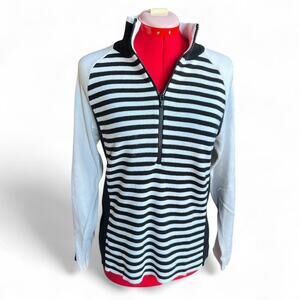 Lauren Ralph Lauren Active Black & White Quarter Zip Pullover